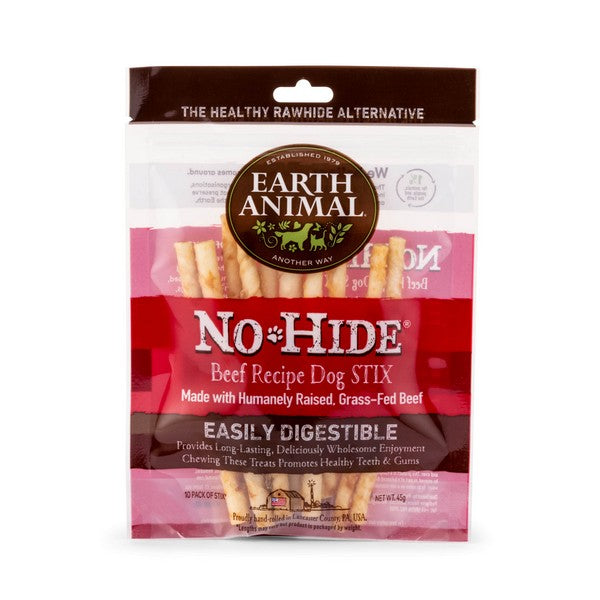 Earth Animal No Hide Beef Dog Stix Chews