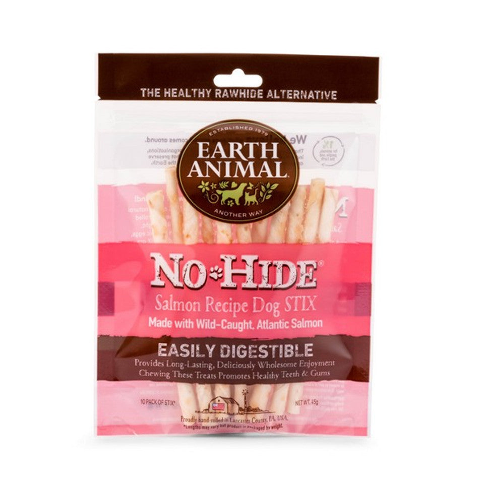 Earth Animal No Hide Salmon Dog Stix Chews