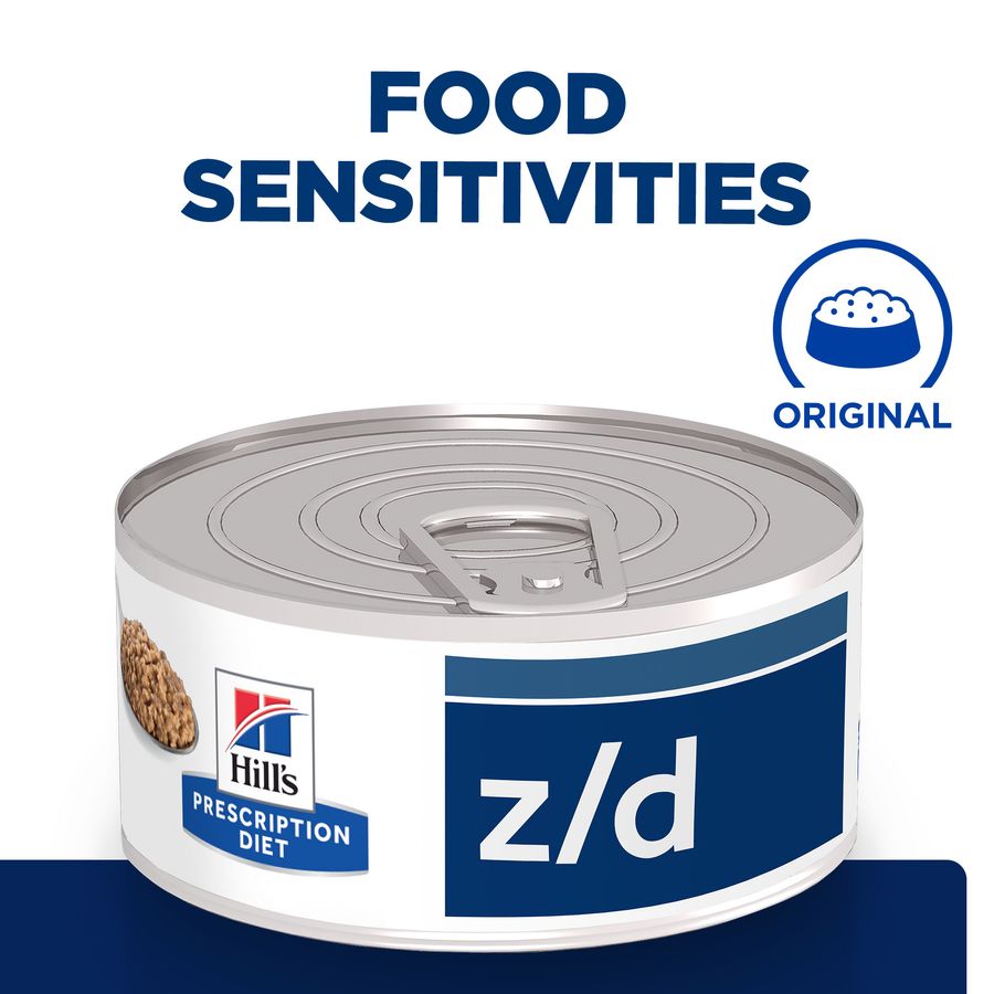 Hill s Prescription Diet z d Feline Tins Skin and Food Sensitivity