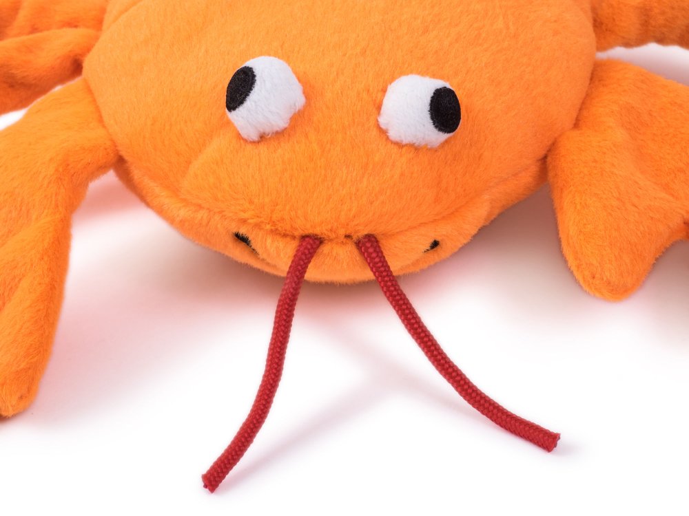 Seriously Strong Plush & Rubber Lobster Dog Toy