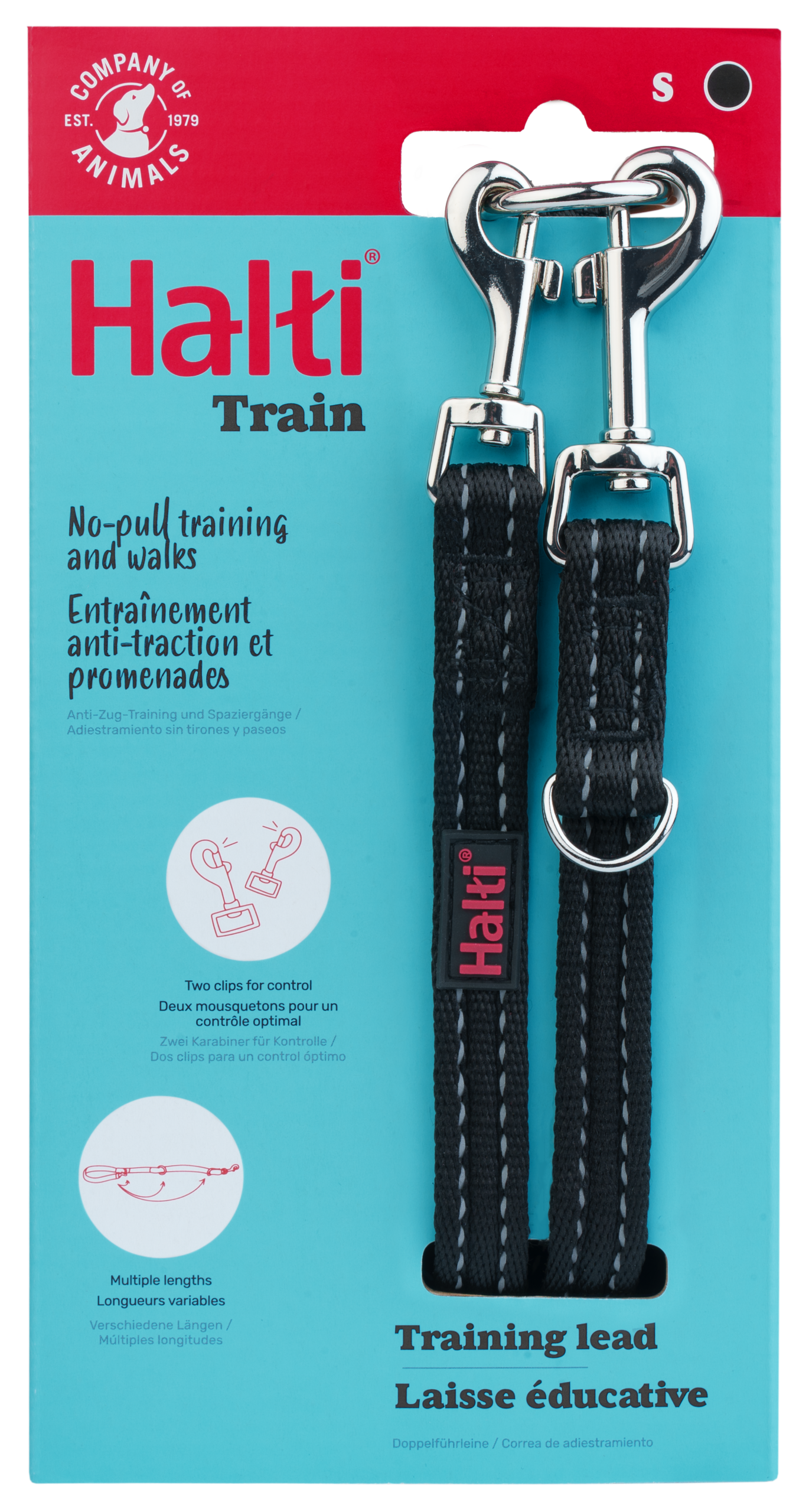 Halti Training Dog Lead (2 sizes/ 2 colours)