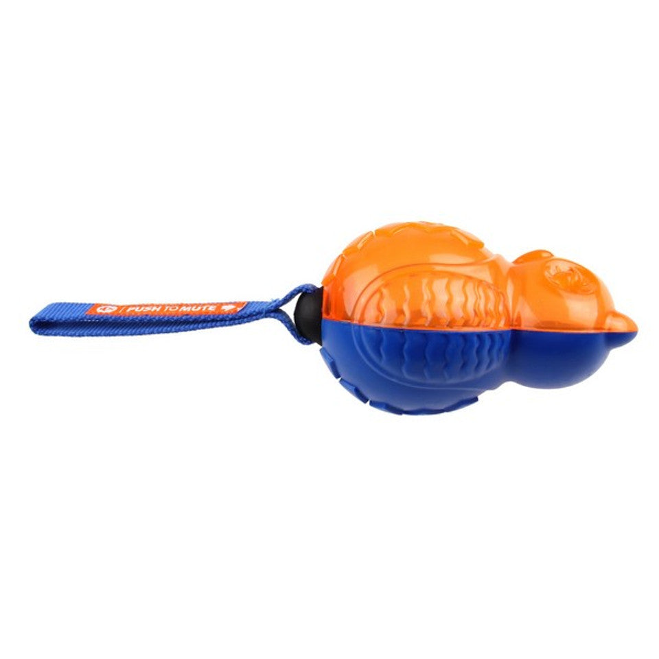 GiGwi Push to Mute Transparent Owl Blue/Orange