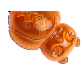 GiGwi Push to Mute Transparent Owl Blue/Orange