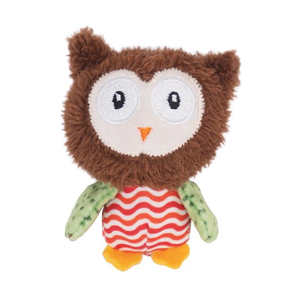 Little Nippers Boggle Owl Kitten Toy