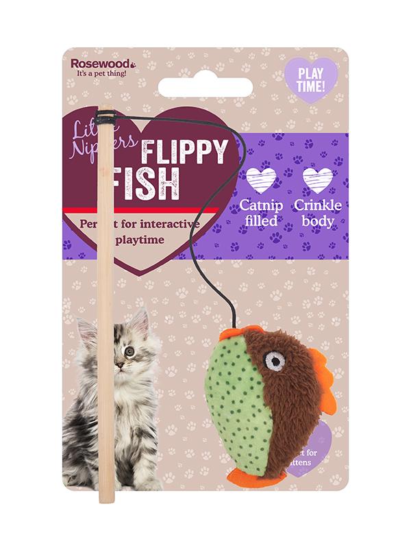 Little Nippers Flippy Fish Kitten Toy