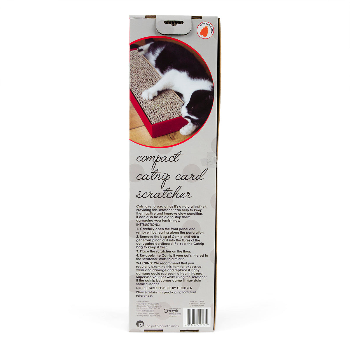 Petface Catkins Compact Catnip Card Cat Scratcher