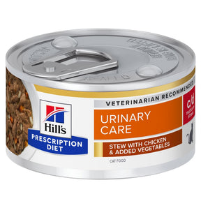 Hill's™ Prescription Diet™ c/d™ Multicare Stress Urinary Care Stew Cat Food with Chicken & added Vegetables can