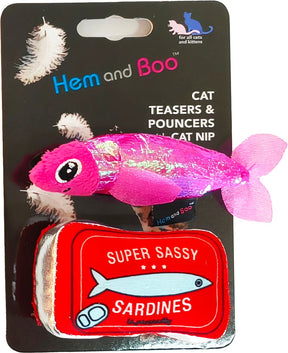 Hem and Boo Sardine and Tin Cat Toy