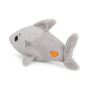 Seriously Strong Rubberoid Shark Plush Dog Toy