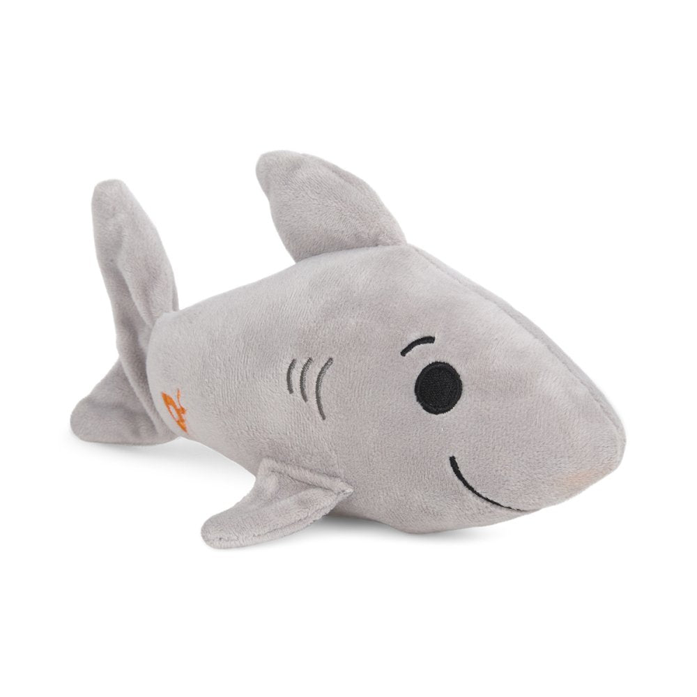 Seriously Strong Rubberoid Shark Plush Dog Toy