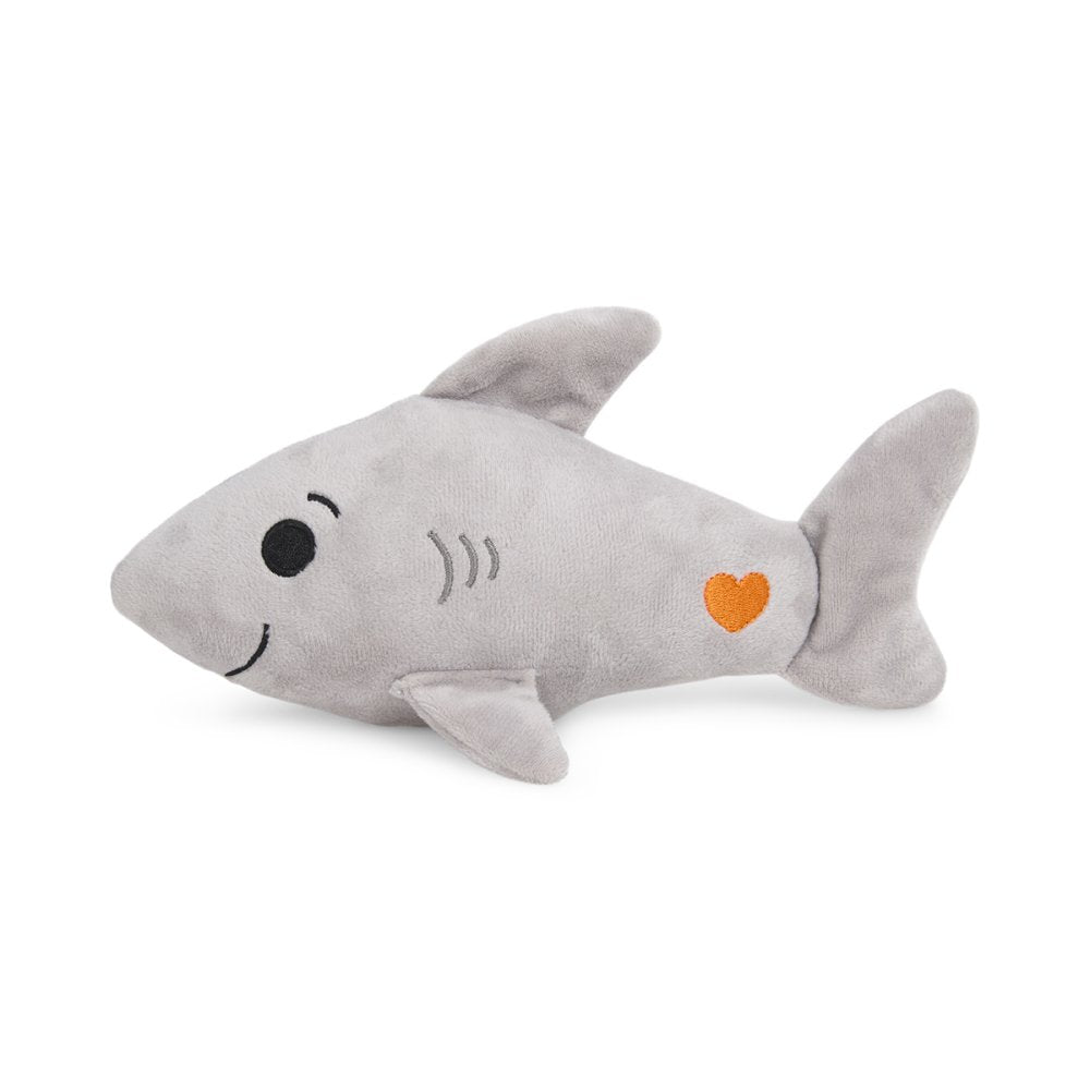 Seriously Strong Rubberoid Shark Plush Dog Toy