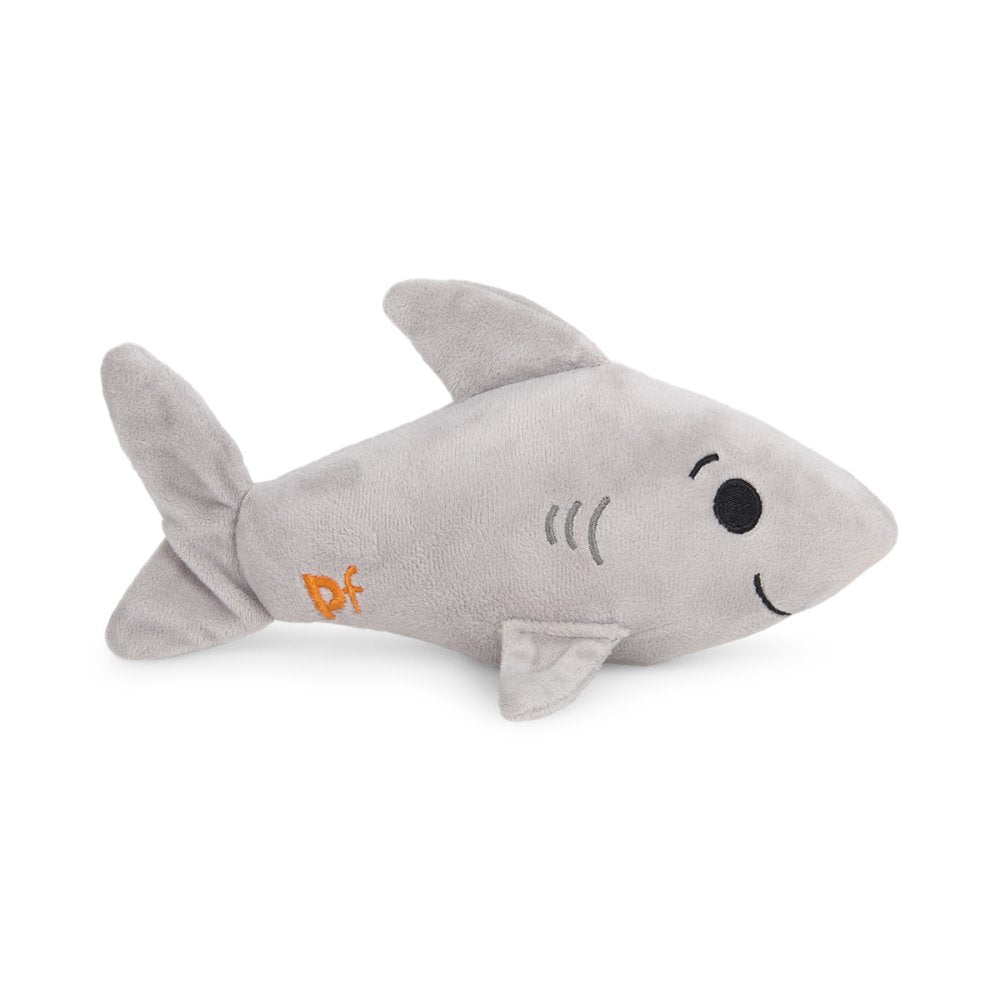 Seriously Strong Rubberoid Shark Plush Dog Toy