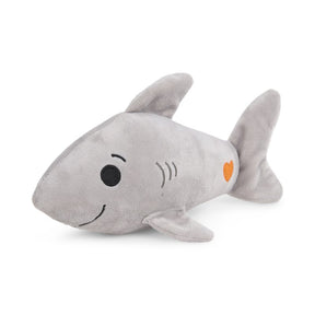 Seriously Strong Rubberoid Shark Plush Dog Toy