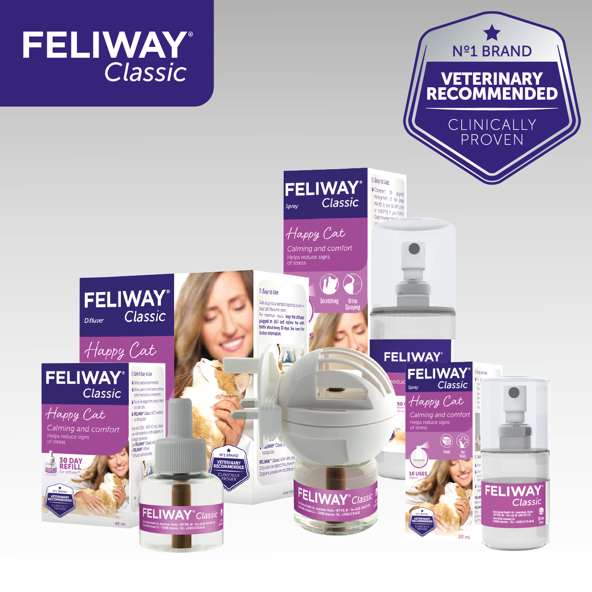 Feliway Classic 30-Day Refill for Diffuser