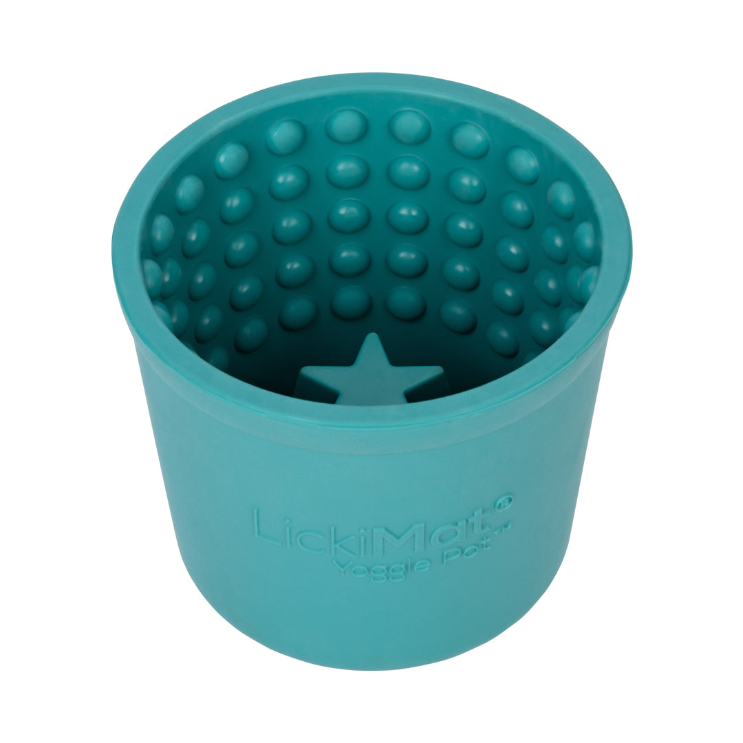 LickiMat Yoggie Pot Turquoise