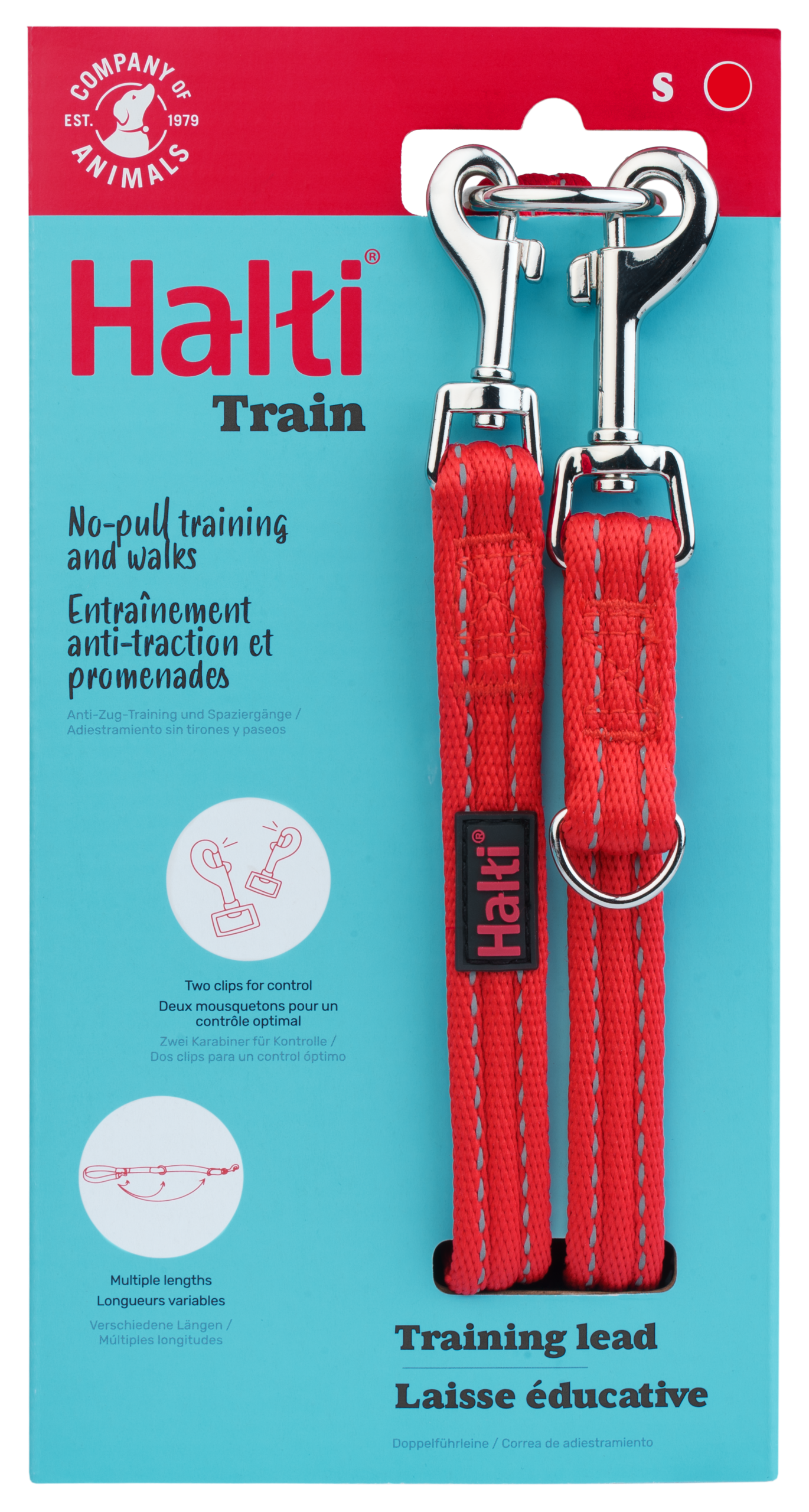 Halti Training Dog Lead (2 sizes/ 2 colours)