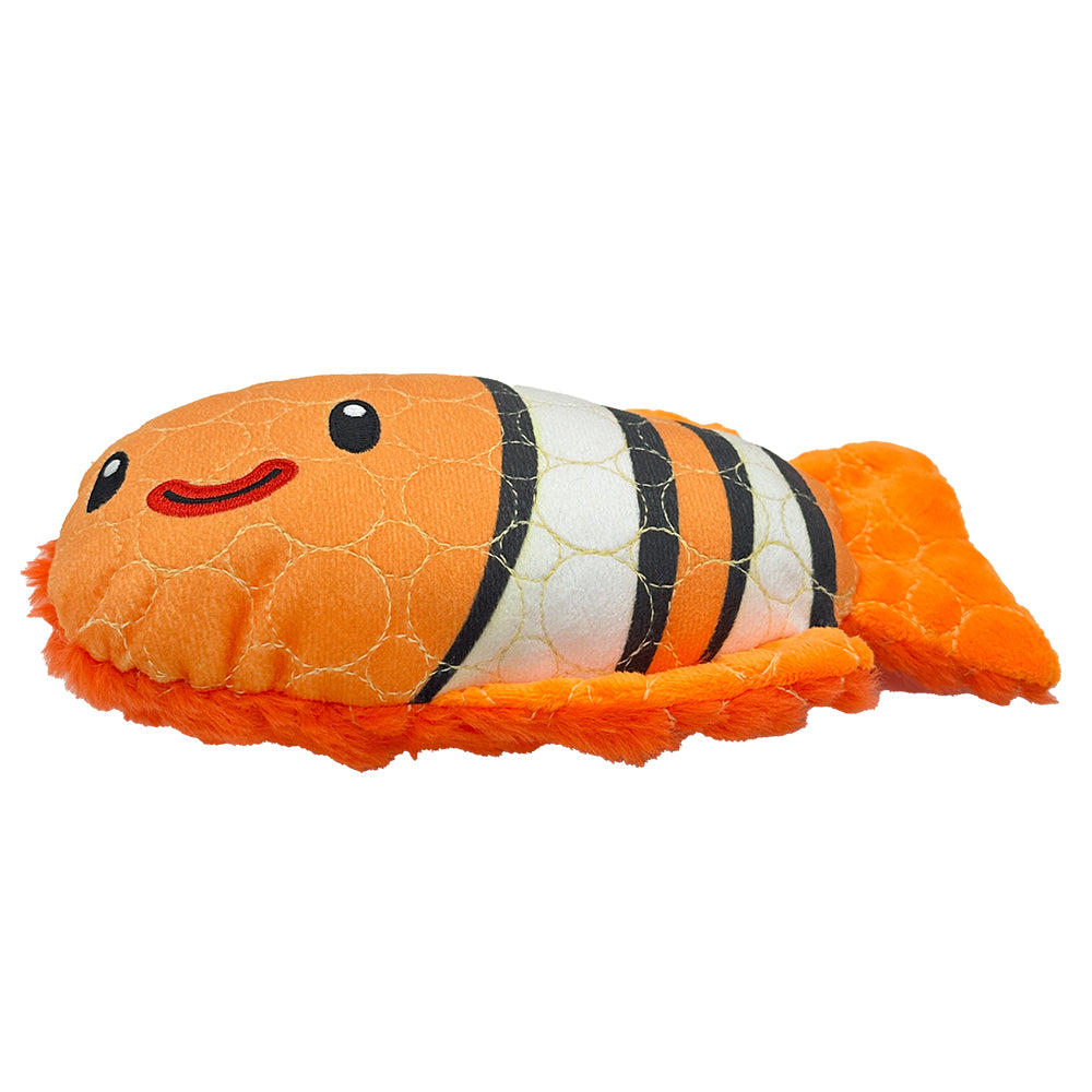 Bite Force Plush Clown Fish Dog Toy