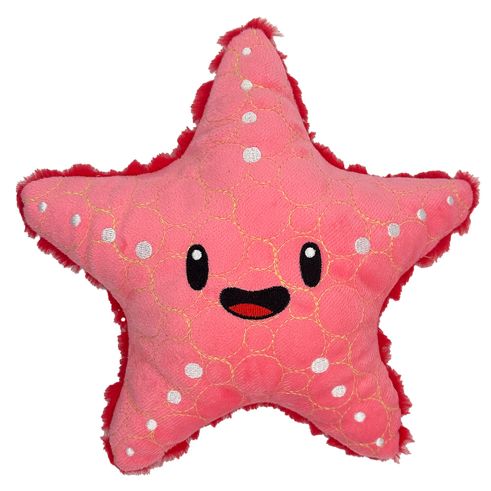 Bite Force Tough Plush Starfish Dog Toy