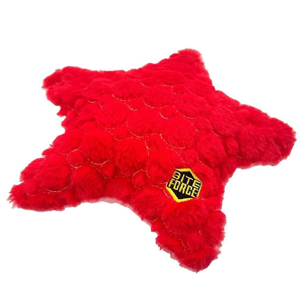 Bite Force Tough Plush Starfish Dog Toy