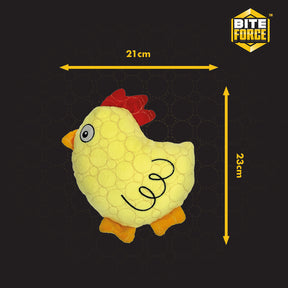 Bite Force Tough Plush Chicken Dog Toy