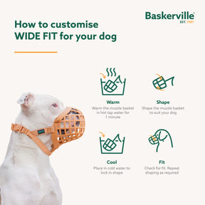 Baskerville Wide Fit Muzzle (2 sizes)