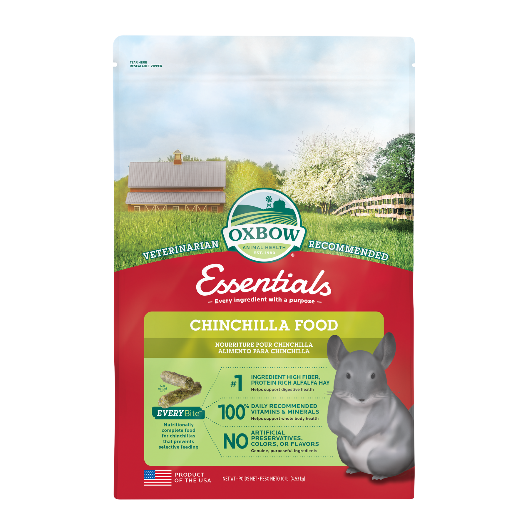 Oxbow Chinchilla Deluxe 4.5kg