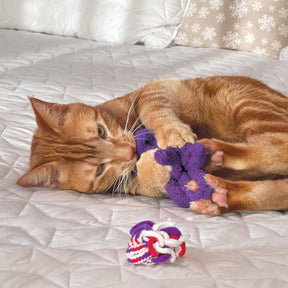 KONG Cat Active Rope Red & Purple