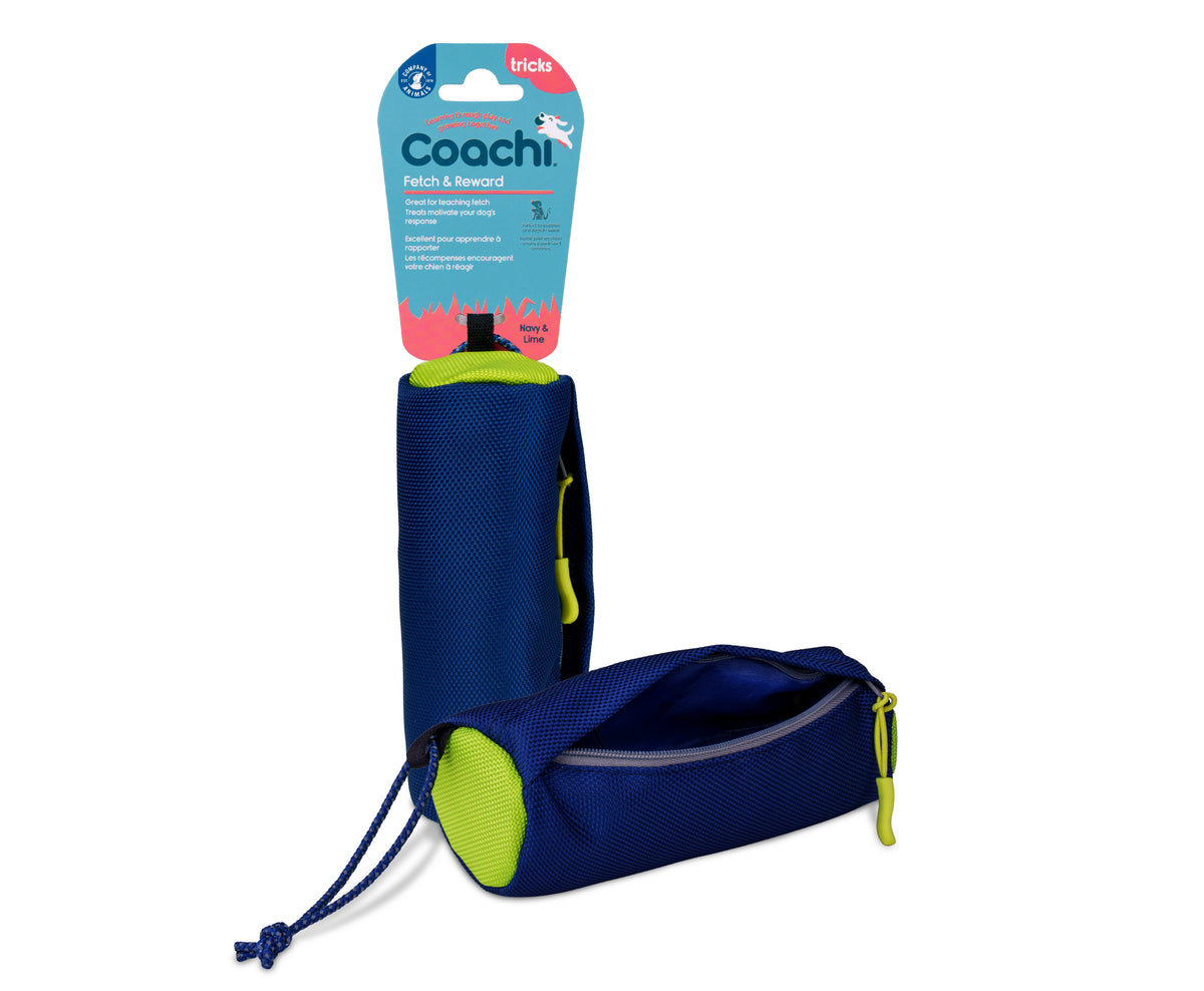 Coachi Fetch & Reward Navy & Lime