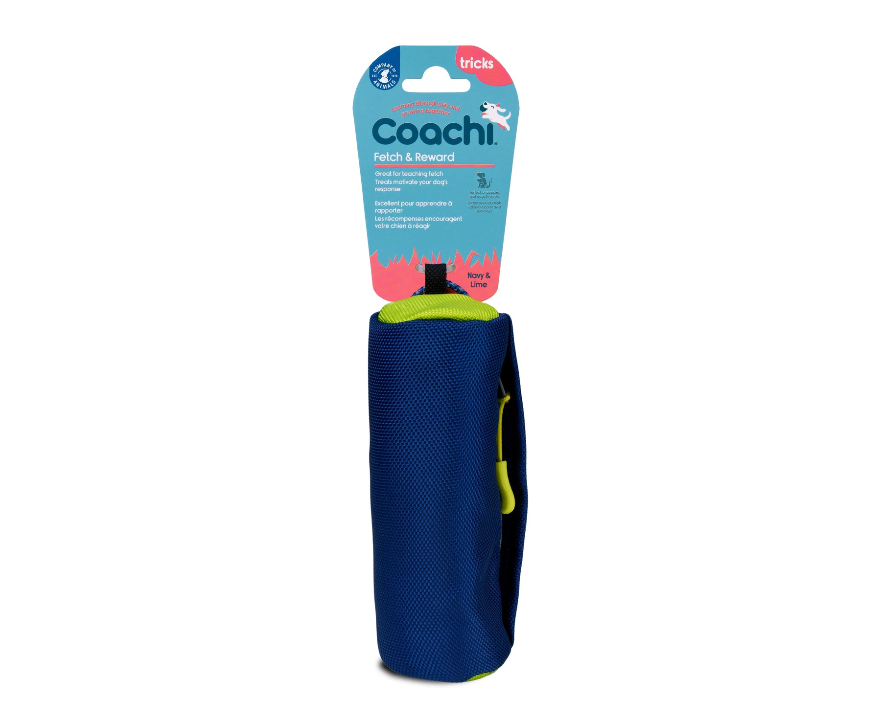 Coachi Fetch & Reward Navy & Lime