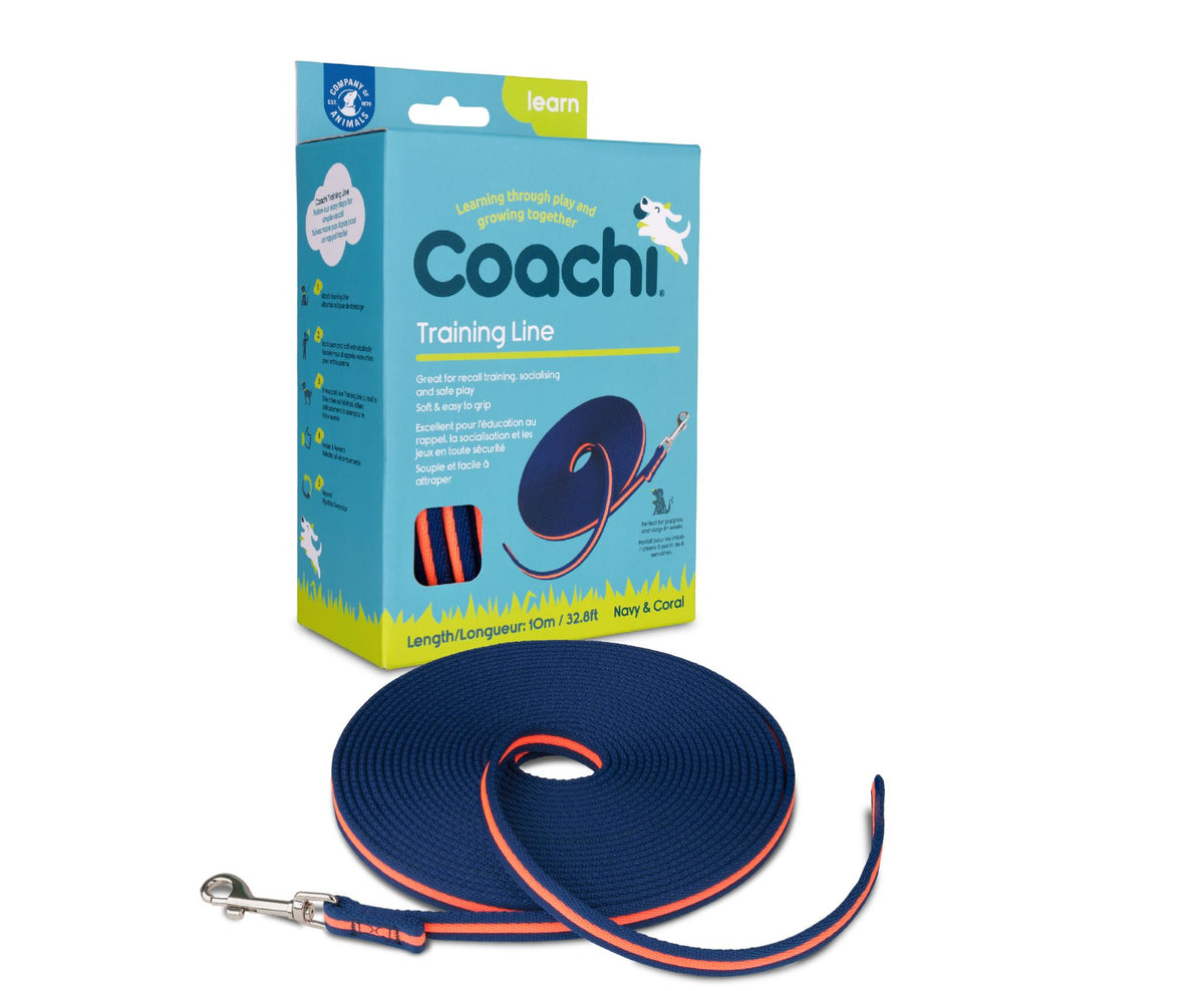 Coachi Training Line Navy & Coral 10m