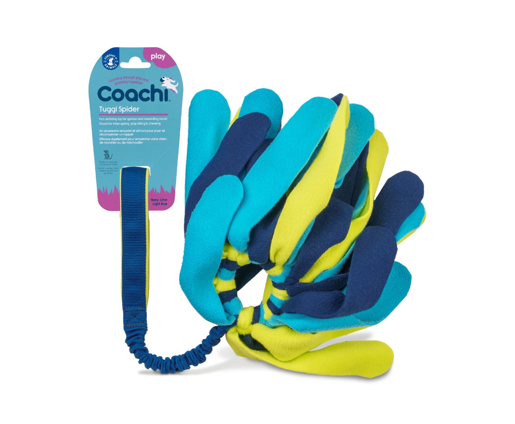 Coachi Tuggi Spider Navy Lime & Light Blue