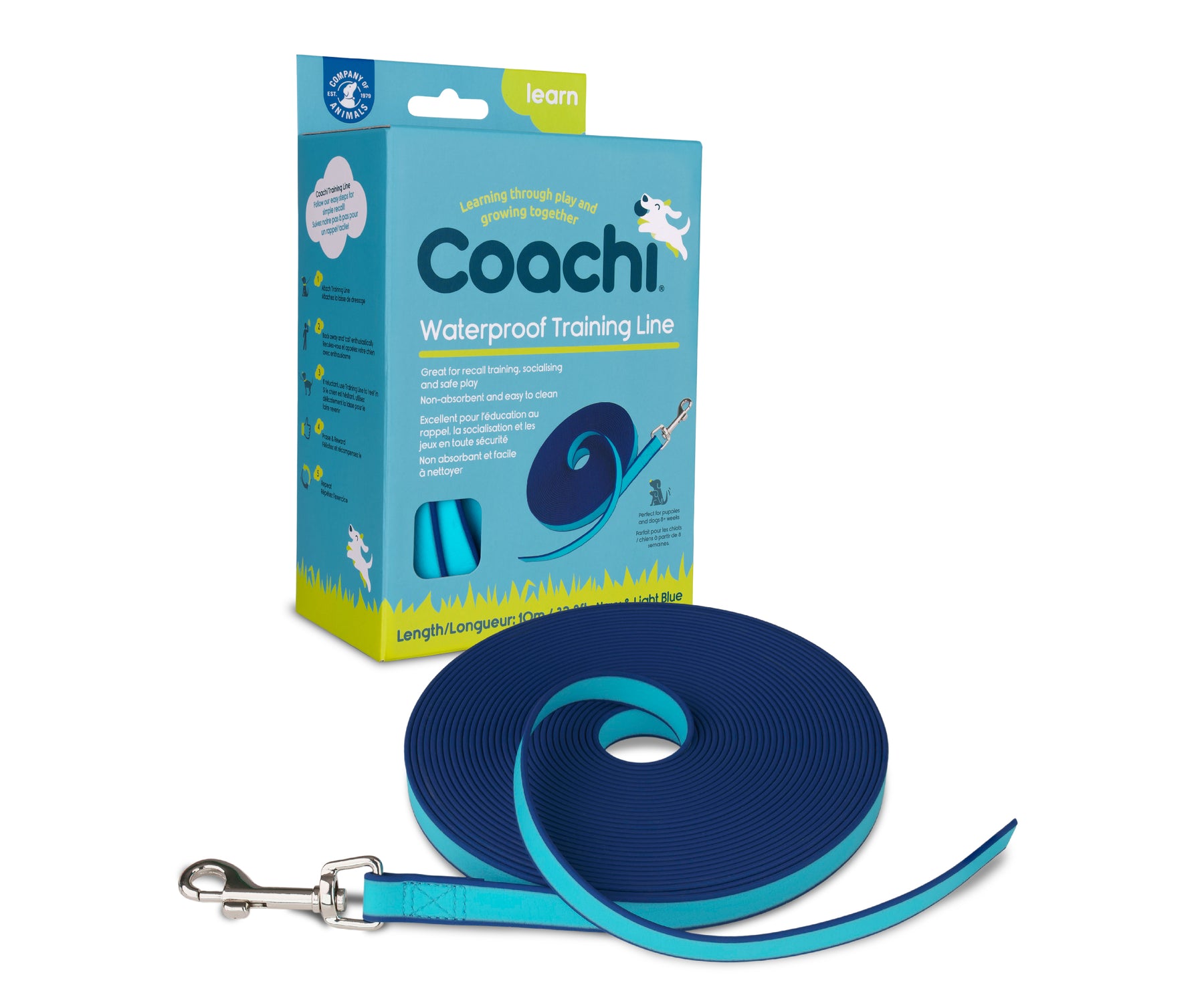 Coachi Waterproof Training Line Navy & Blue 10m