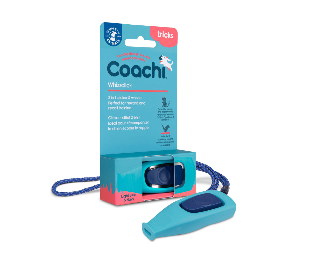 Coachi Whizzclick Light Blue with Navy Button