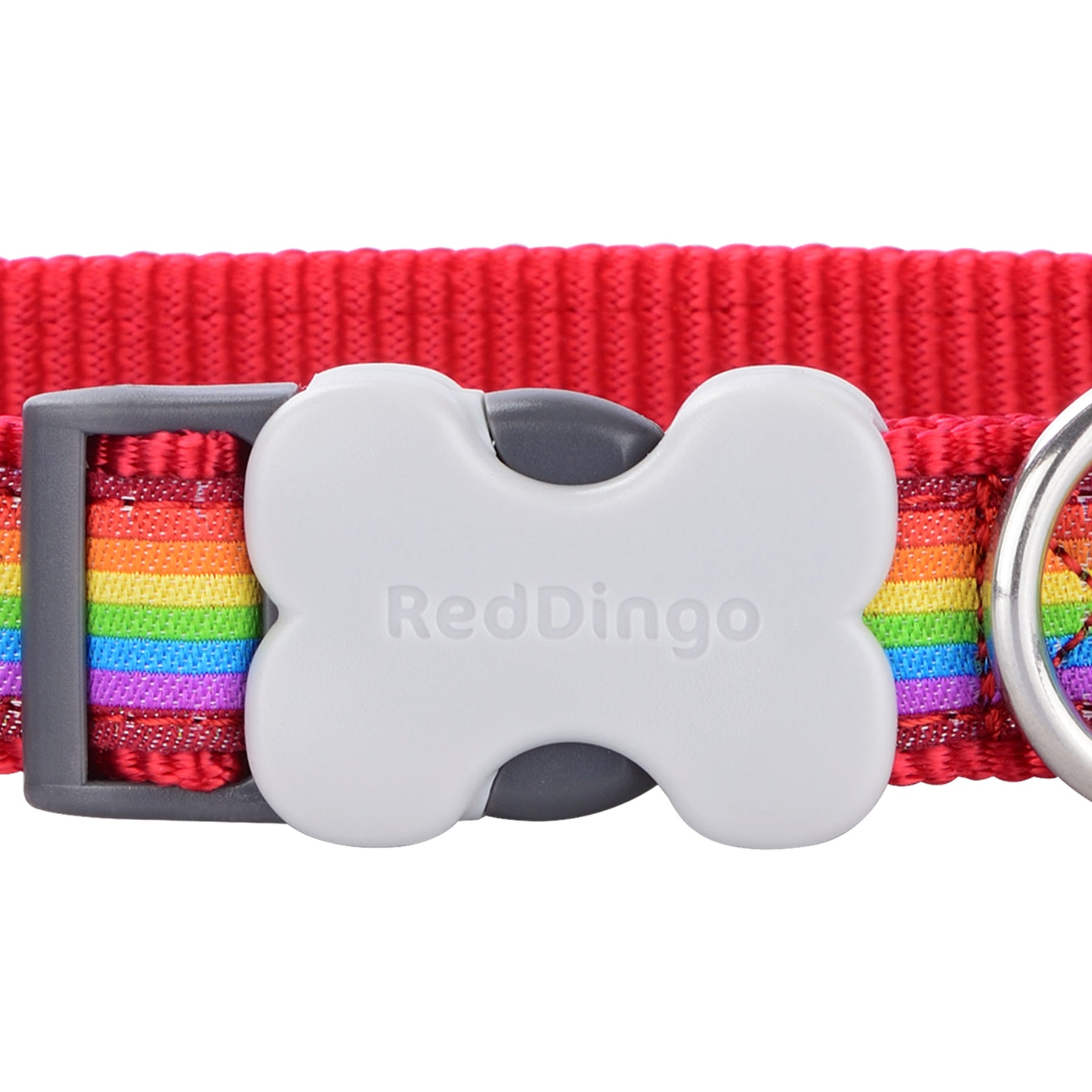 Red Dingo Rainbow Dog Collar