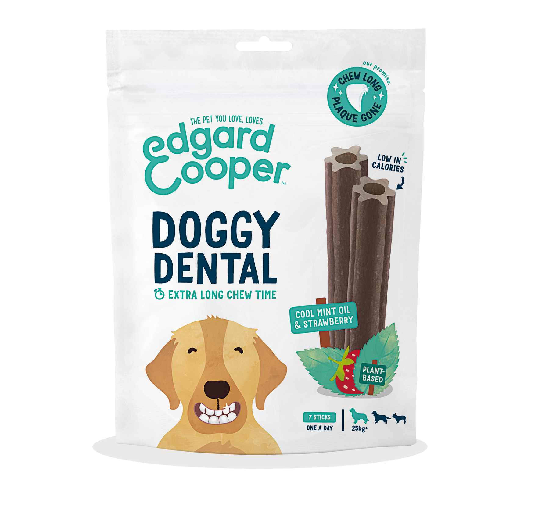 Edgard & Cooper Dog Dental Chews Strawberry & Mint