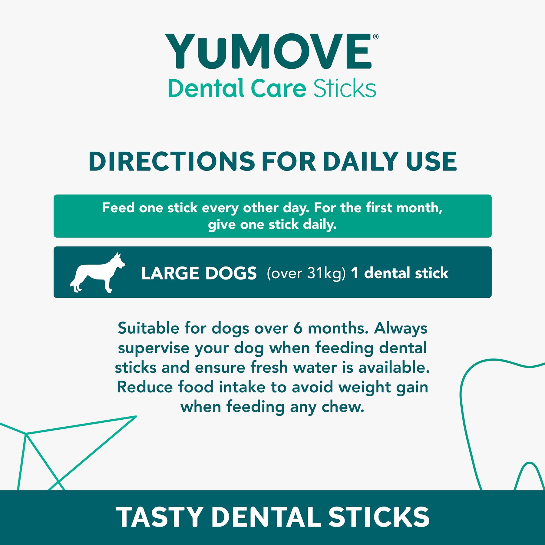 YuMOVE Dental Care For Dogs (14 sticks)