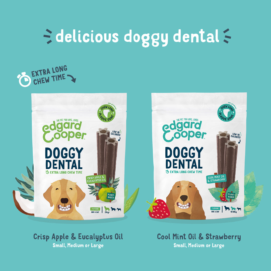 Edgard & Cooper Dog Dental Chews Strawberry & Mint