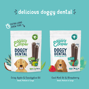 Edgard & Cooper Dog Dental Chews Strawberry & Mint