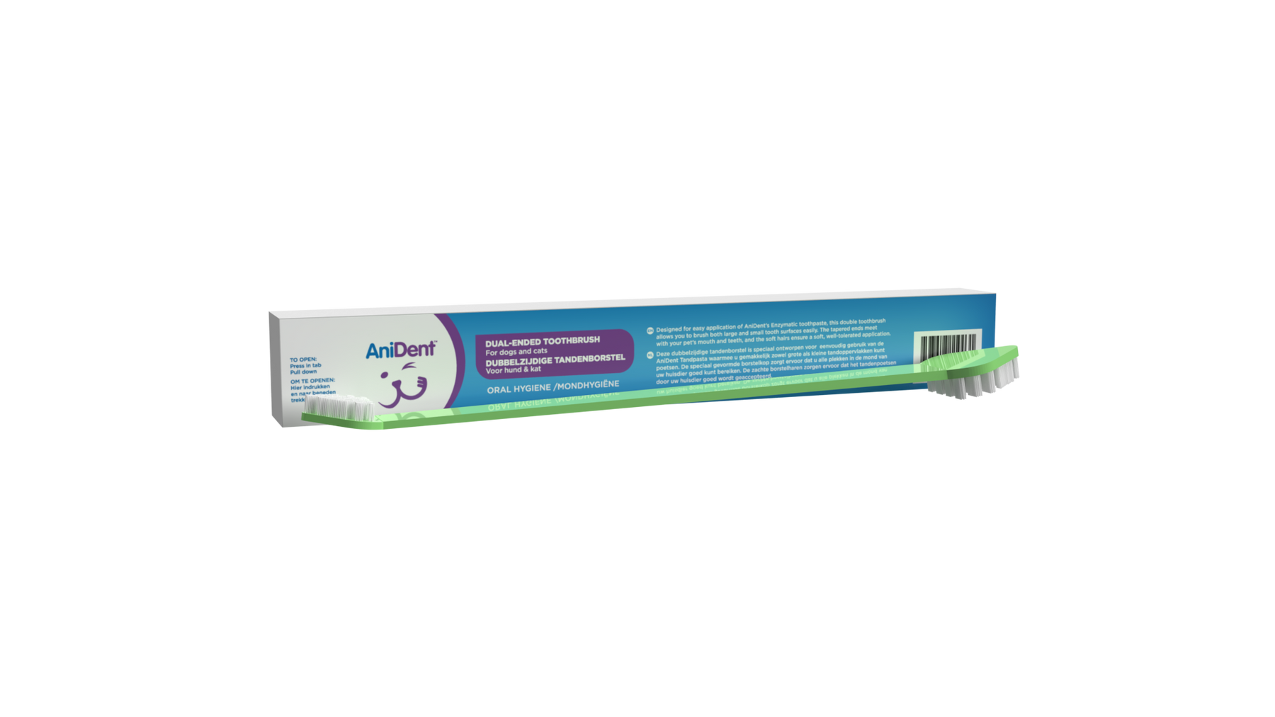 AniDent Dual-Ended Toothbrush