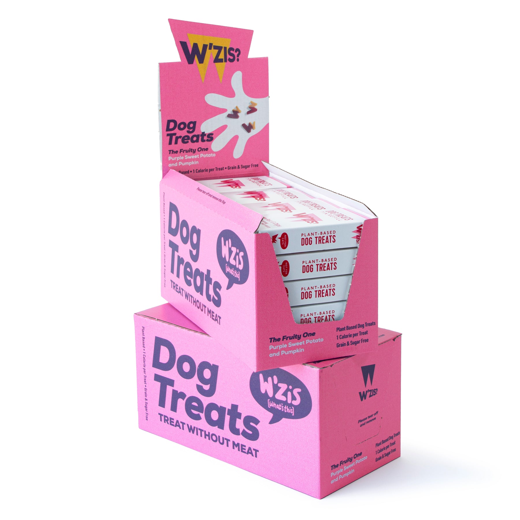 W’ZIS Lamp Post & Chips 1-Calorie Dog Treat Carton – Fruity Flavour 48g