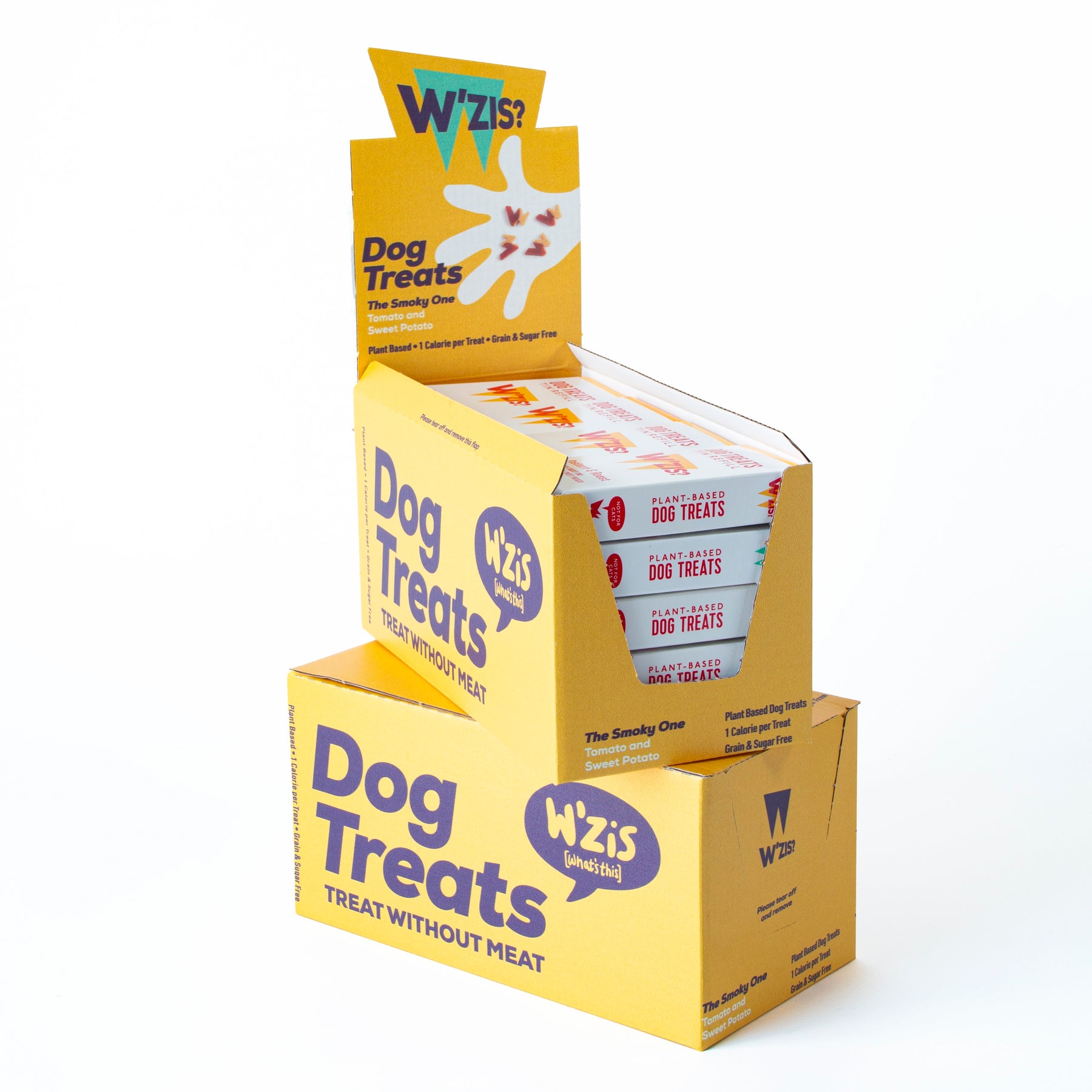 W’ZIS Postman & Roast 1-Calorie Dog Treat Carton – Smoky Flavour 48g