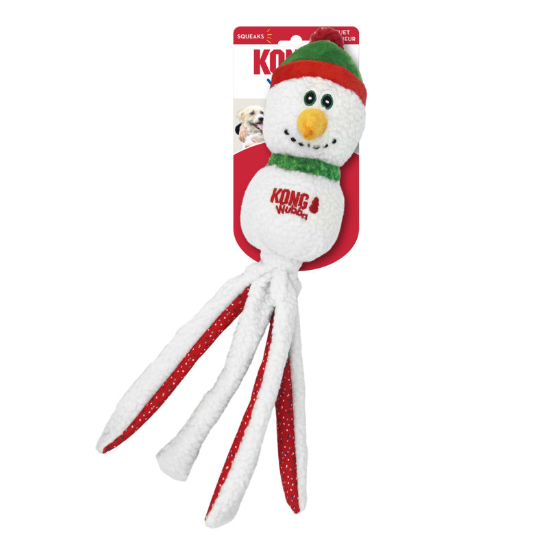 KONG Holiday Wubba Assorted Large ( Santa, Reindeer, Snowman)