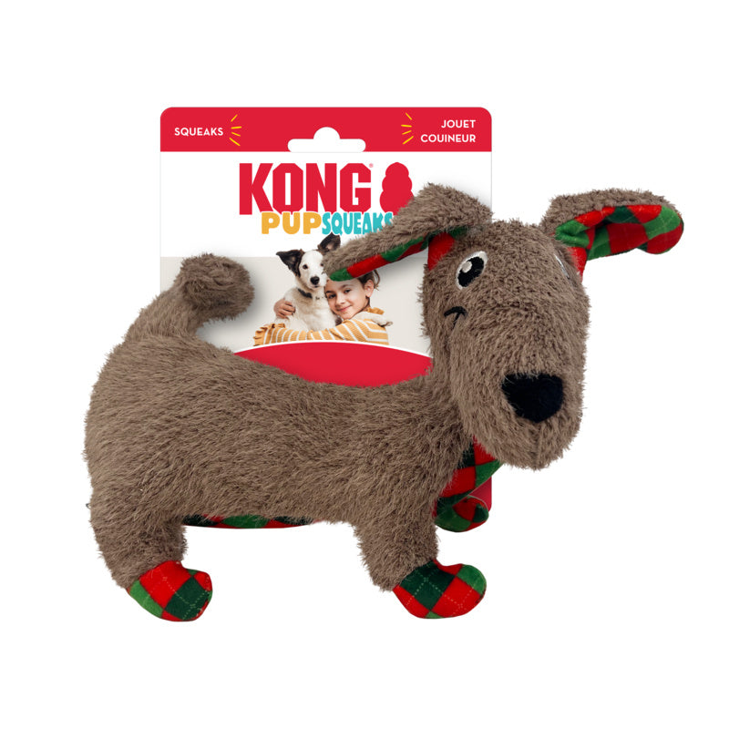 KONG Holiday PupSqueaks Tucker Medium