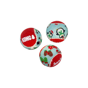 KONG Holiday SqueakAir Balls Small 6-pk