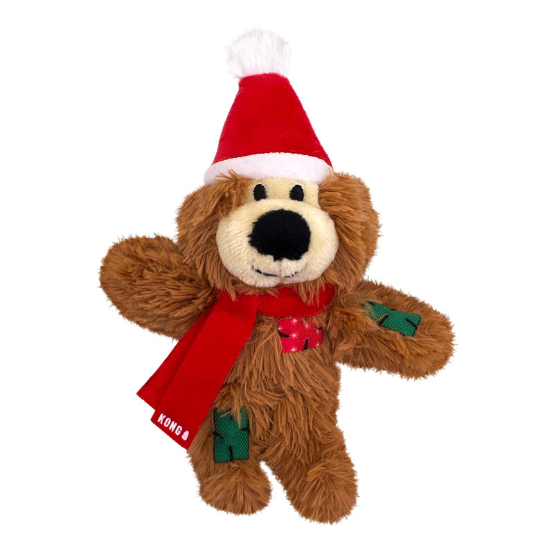 KONG Holiday Cat Toy Softies Bear Assorted