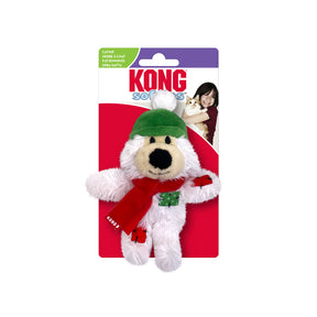 KONG Holiday Cat Toy Softies Bear Assorted