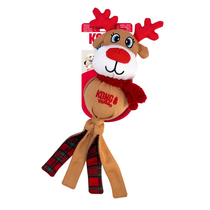 KONG Holiday Wubba Assorted Large ( Santa, Reindeer, Penguin)