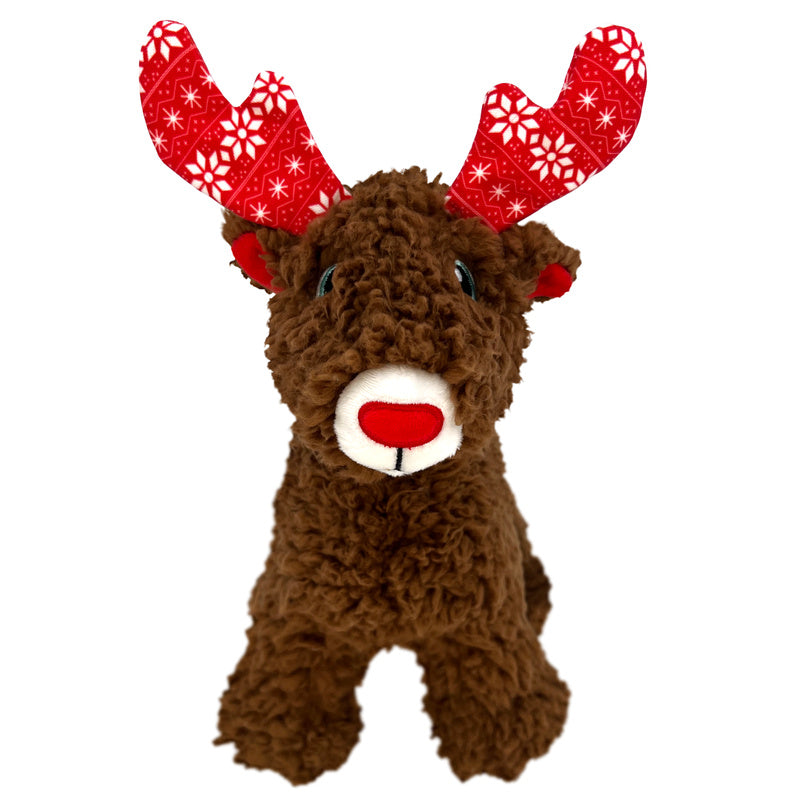 KONG Holiday Sherps Reindeer Brown Medium