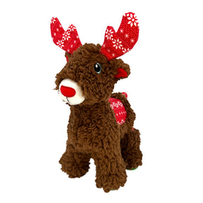 KONG Holiday Sherps Reindeer Brown Medium