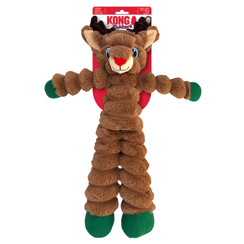 KONG Holiday Shakers Crumple Reindeer XL